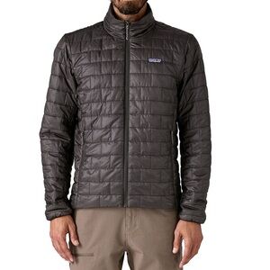 SOLD !!!!!!!!!! Men's Large Black Lightweight Quilted Puffer Gorpcore Coat